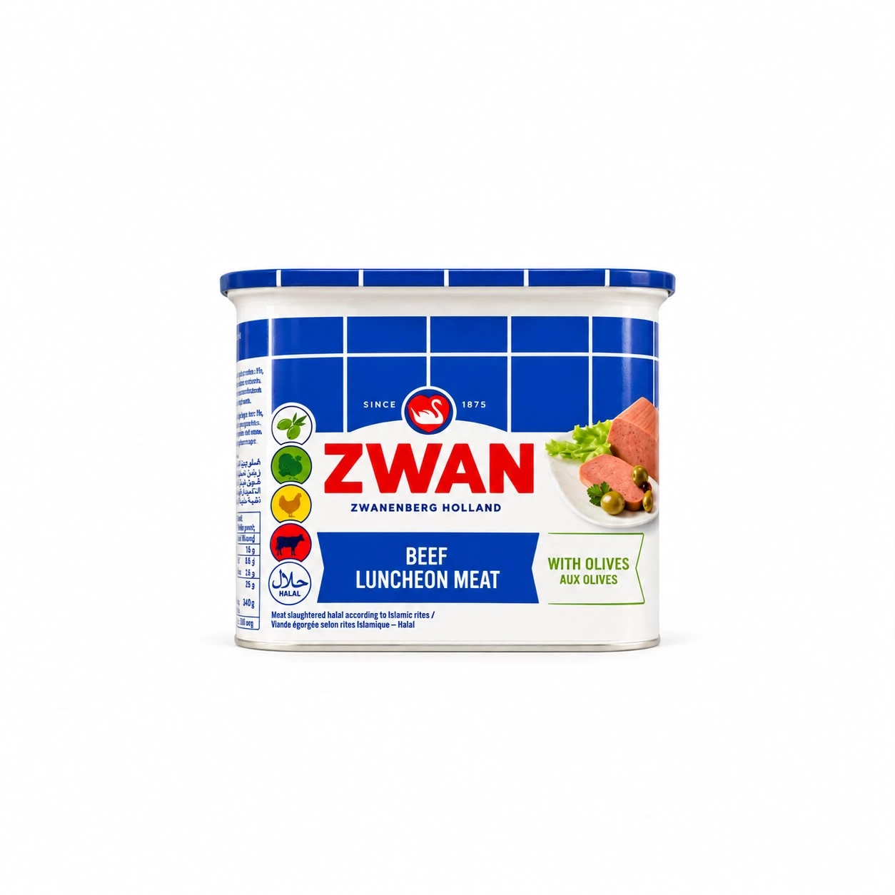 Zwan Beef Luncheon Meat with Olive