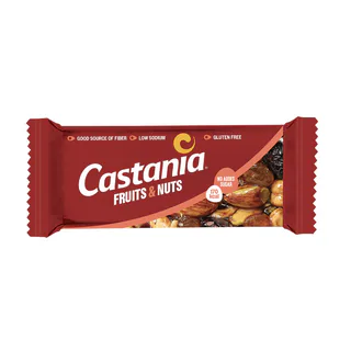 Castania Sugar Free Nuts & Fruits Bar 38g