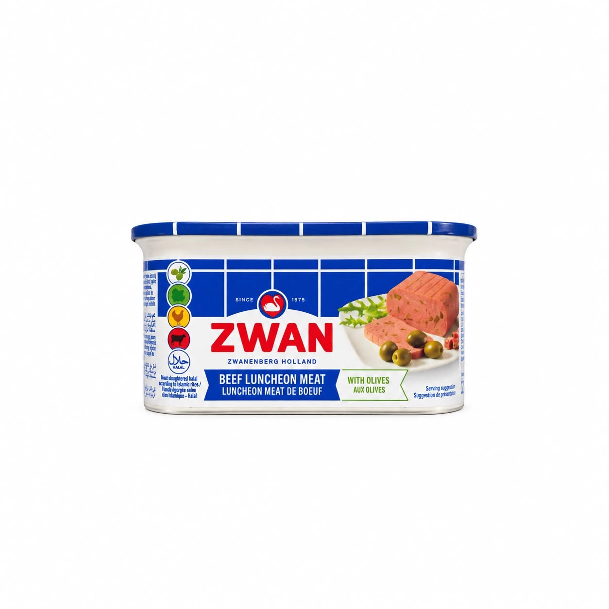 Zwan Beef Luncheon Meat with Olive