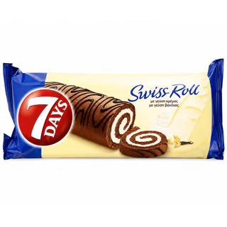 Swiss Roll with Vanilla & Strawberry