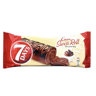 7 Days Swiss Roll with cocoa