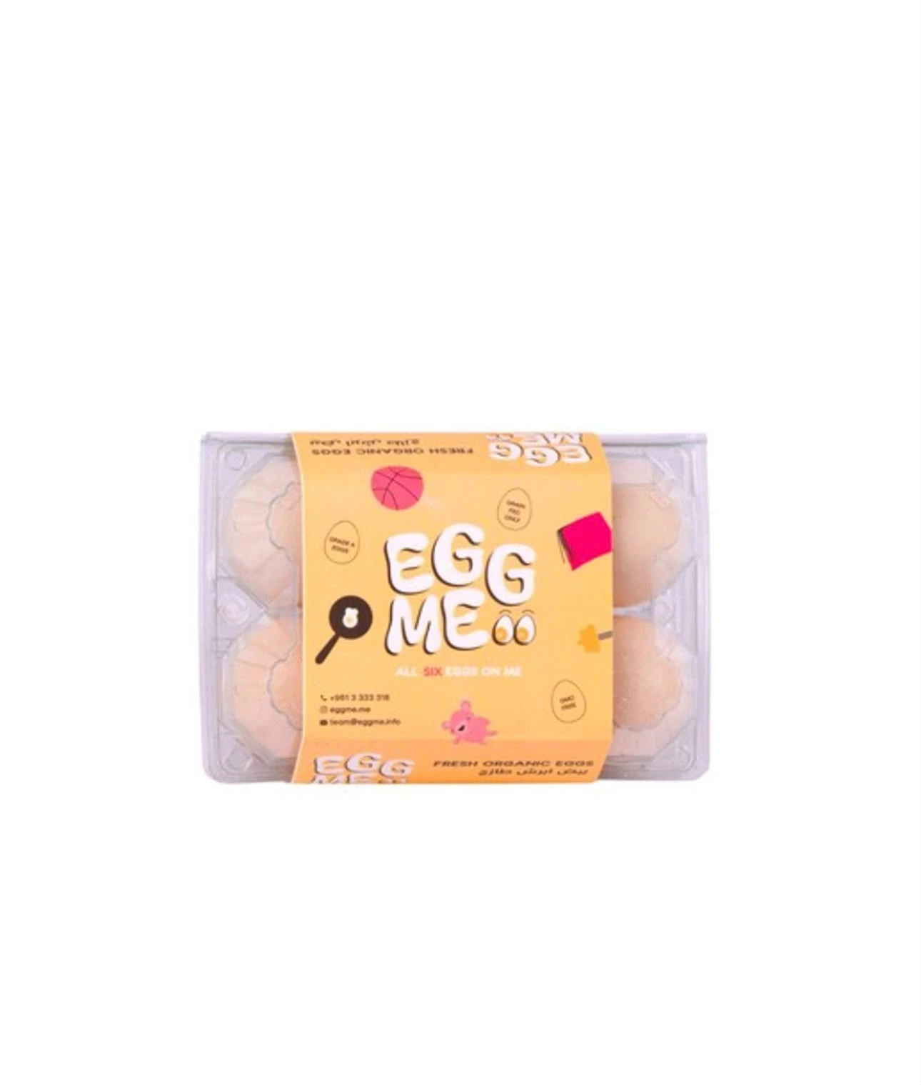 Egg me Organic x 6 eggs 1 box