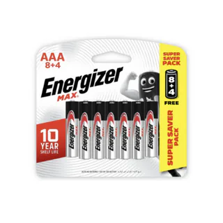 Energizer AAA max batteries (8+4for free)