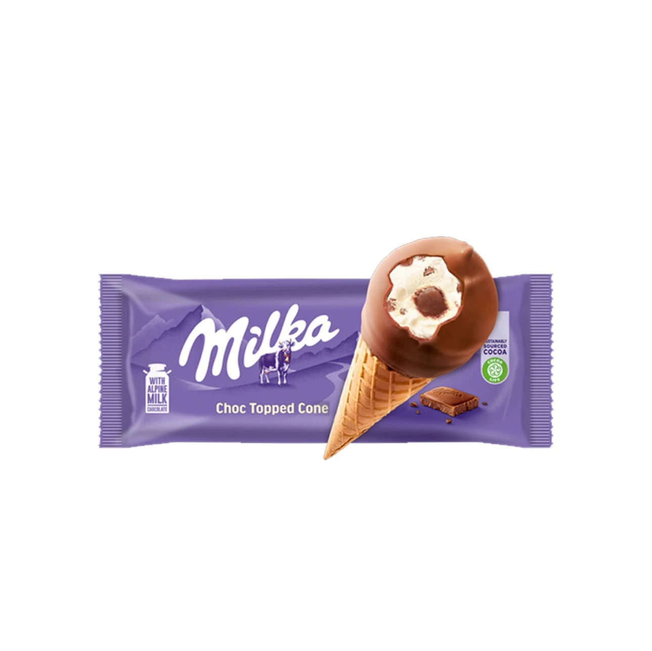 Milka Cone Ice Cream