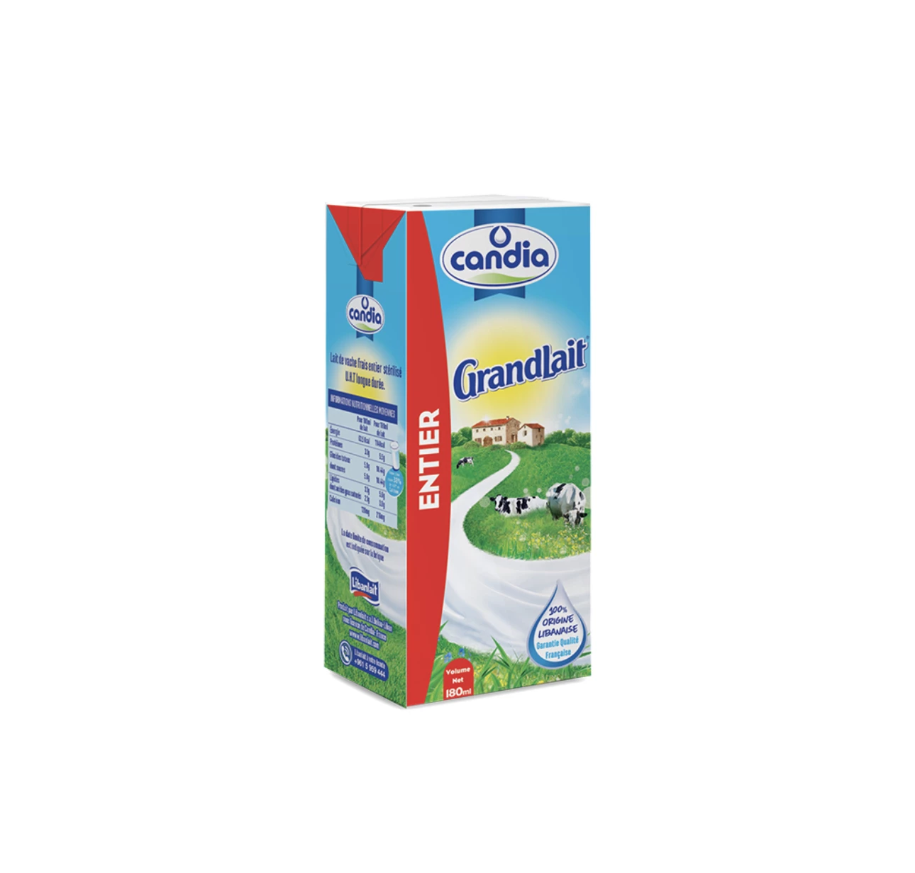 Candia full fat Milk 180ml
