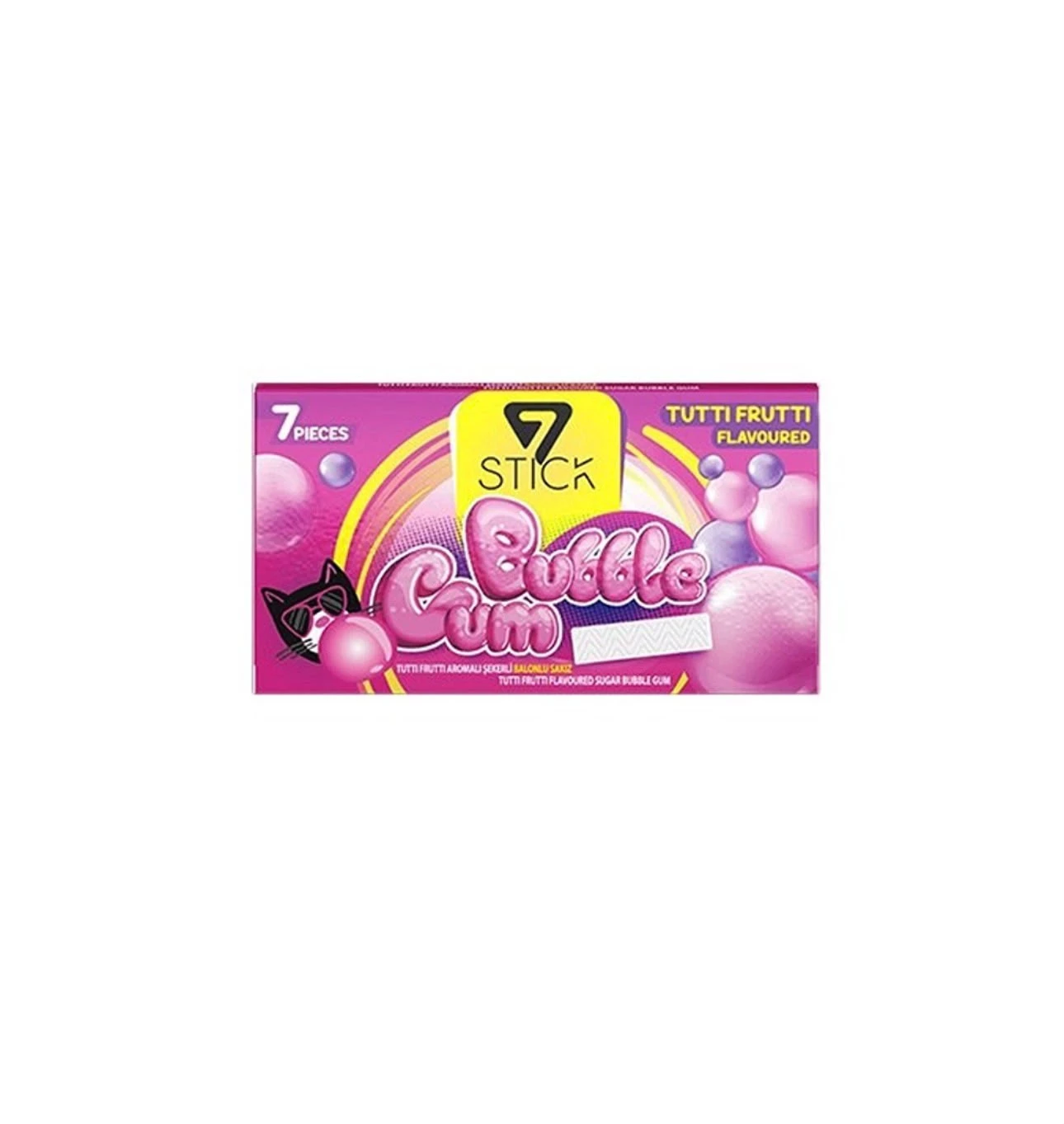 7 Stick Bubble Gum tutti frutti